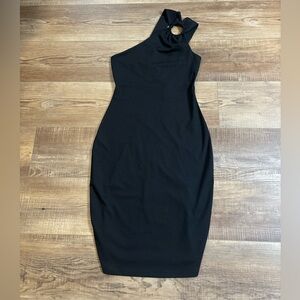 Susana Monaco One-Shoulder Black Dress